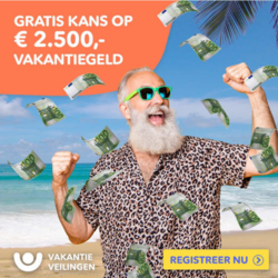 Gratis kans maken op € 2.500,- vakantiegeld