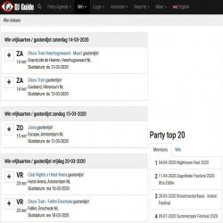 Win diverse concert en overige entreekaarten op Djguide.nl
