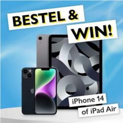 Win een iPhone 14 of een iPad Air