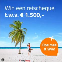 Win een reischeque t.w.v. €1.500,-