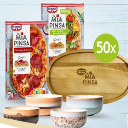 Win een van de 50 La Mia Pinsa borrelpakketten