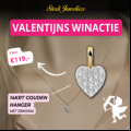  Win een gouden valentijn hanger t.w.v. €119,-