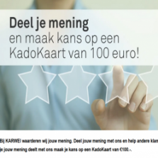  Win een Karwei kadokaart t.w.v. €100.- 